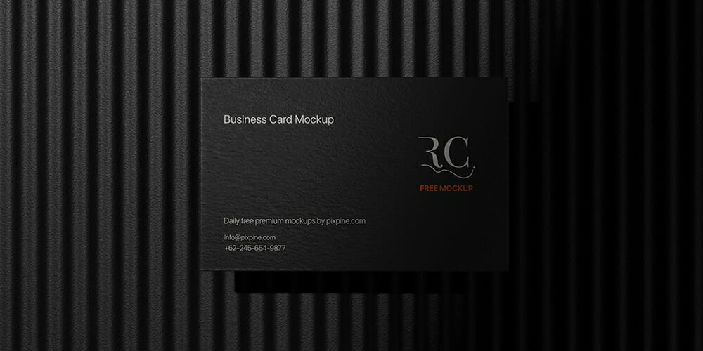 Realistic Premium Business Card Mockup
