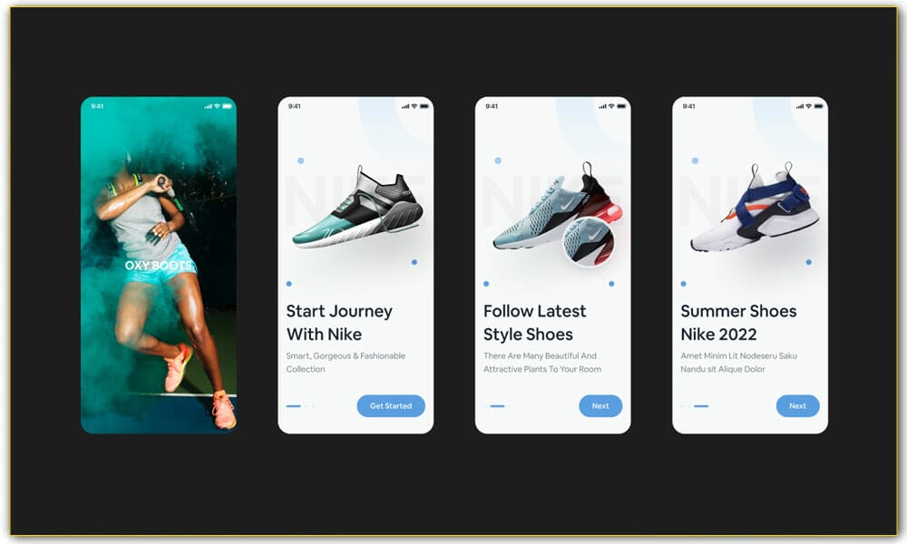 Shoes - Ecomm App Design UI Kit
