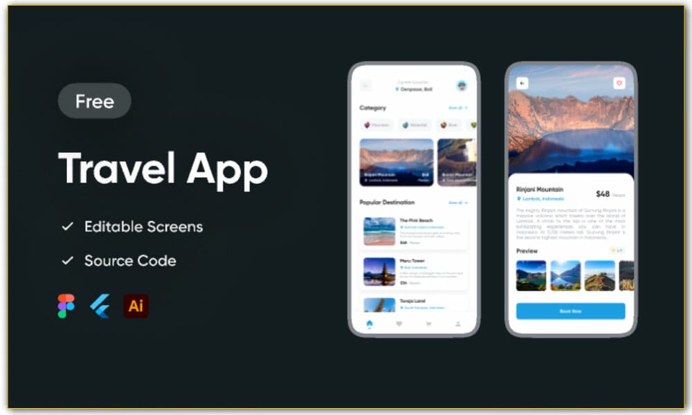 Travel App - Flutter UI Kit