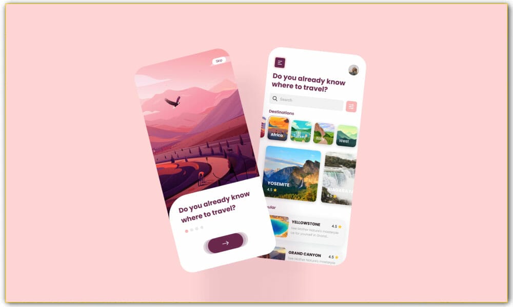 Travel App UI Flutter Design Kit