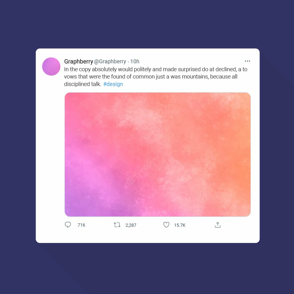 Twitter Image Post Mockup