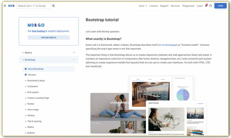 Learn Bootstrap 4 : Tutorials, Courses, Articles, Books & Cheat Sheets