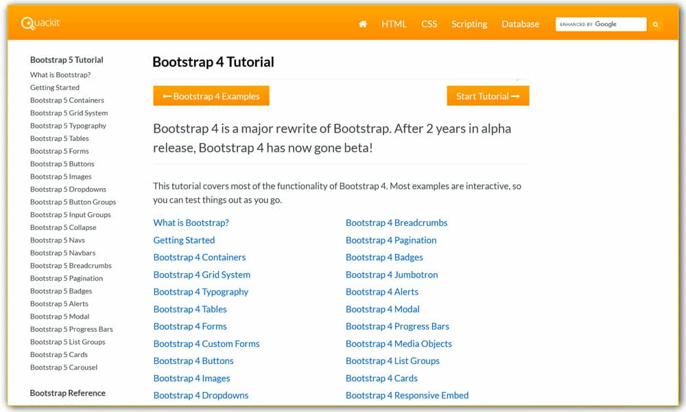 Learn Bootstrap 4 : Tutorials, Courses, Articles, Books & Cheat Sheets