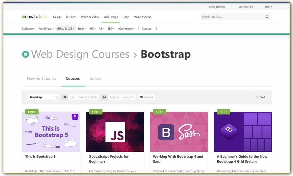Bootstrap Courses by Envato Tuts+