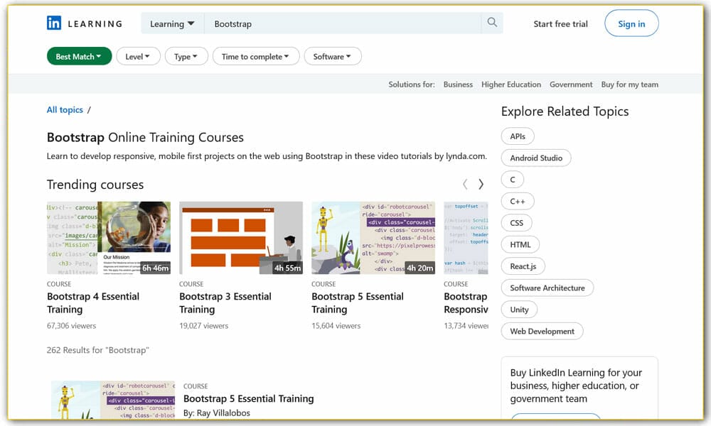 Bootstrap Online Training Courses | Linkedin Learning