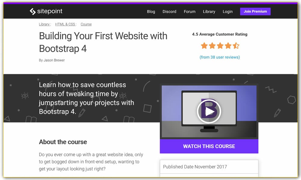 Building Your First Website with Bootstrap 4 | SitePoint