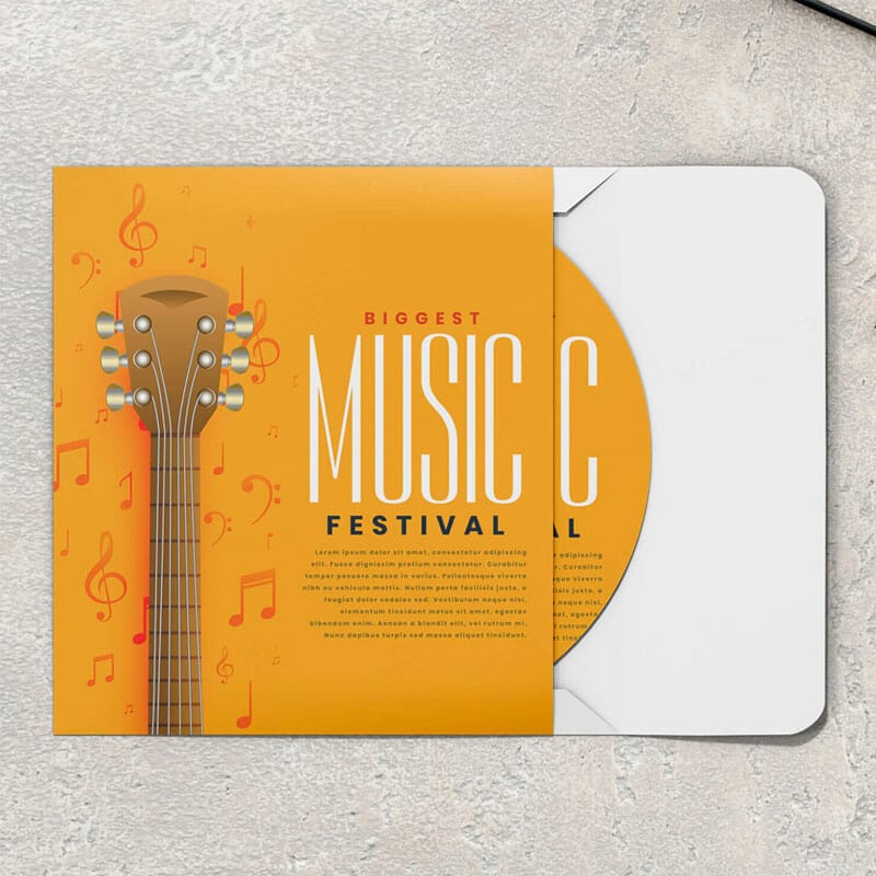 Free Album Cover Mockup PSD Template » CSS Author