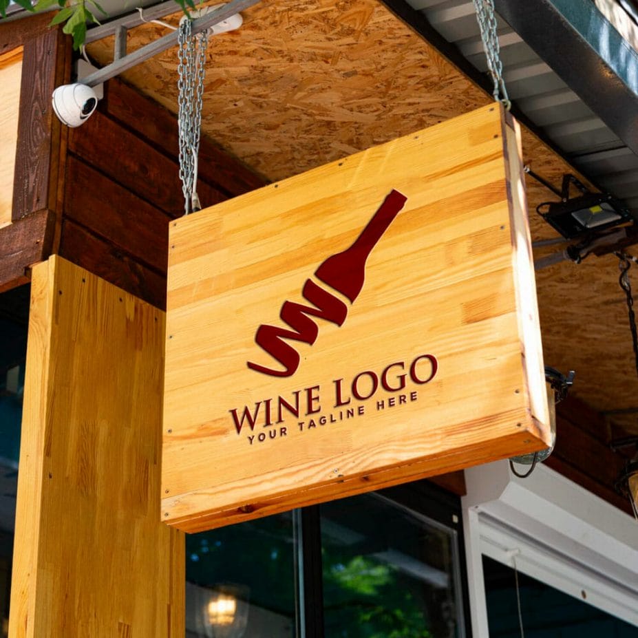 Free Bar Sign Mockup PSD Template » CSS Author