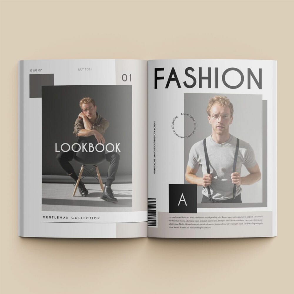 Free Book Page Mockup PSD Template PSD