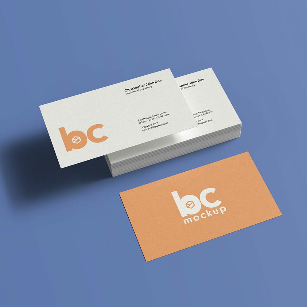 Free Business Card Mockup PSD