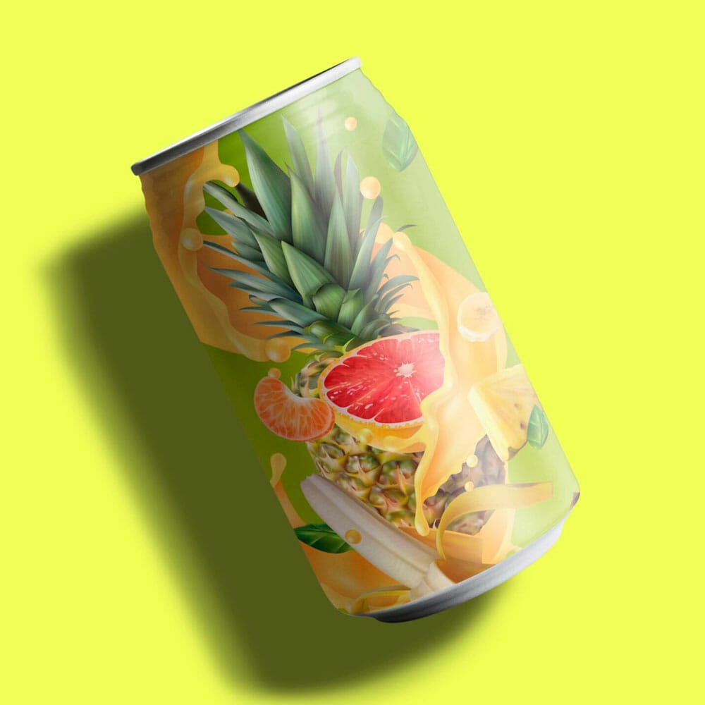 Free Cold Brew Mockup PSD Template