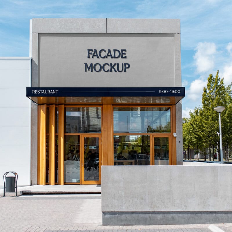 Free Concreate Building Facade Mockup PSD » CSS Author