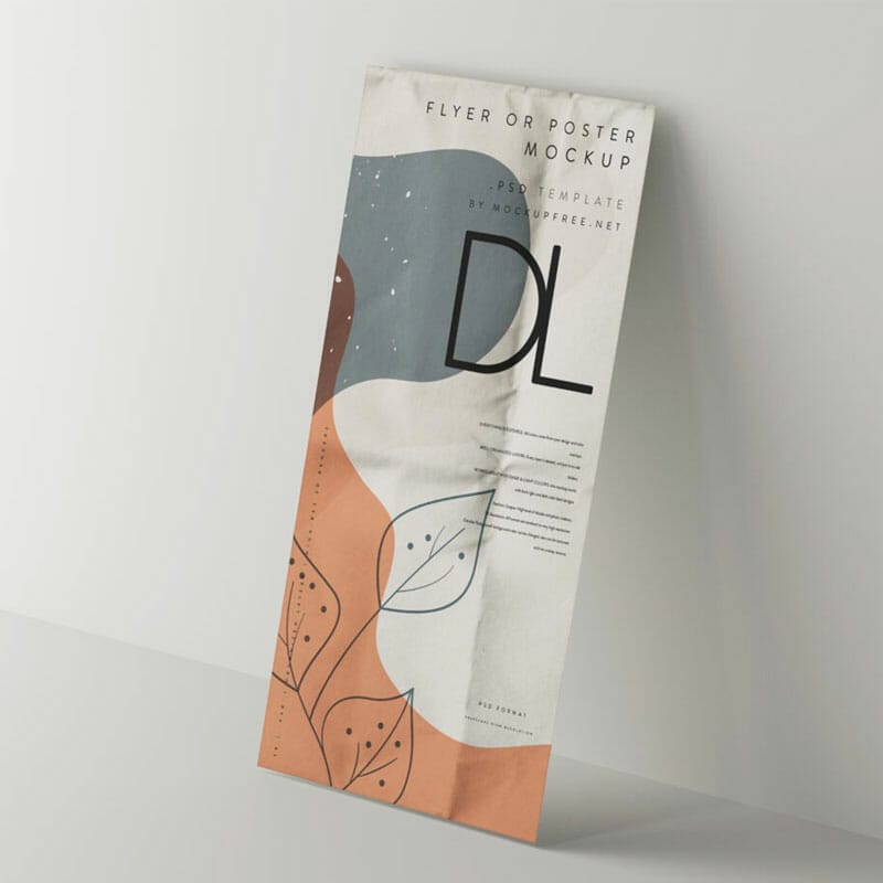 Free DL Size Flyer Or Poster Mockup PSD