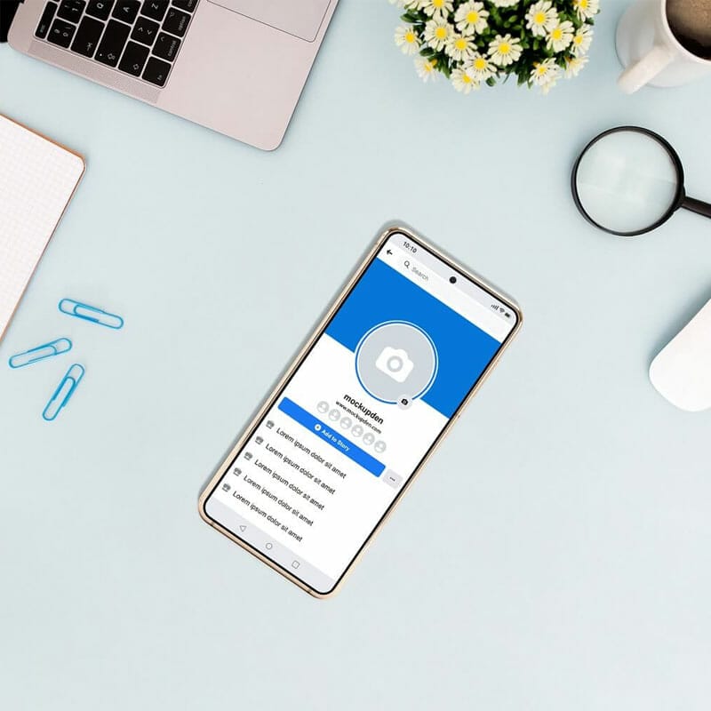 Free Facebook Mockup PSD Template