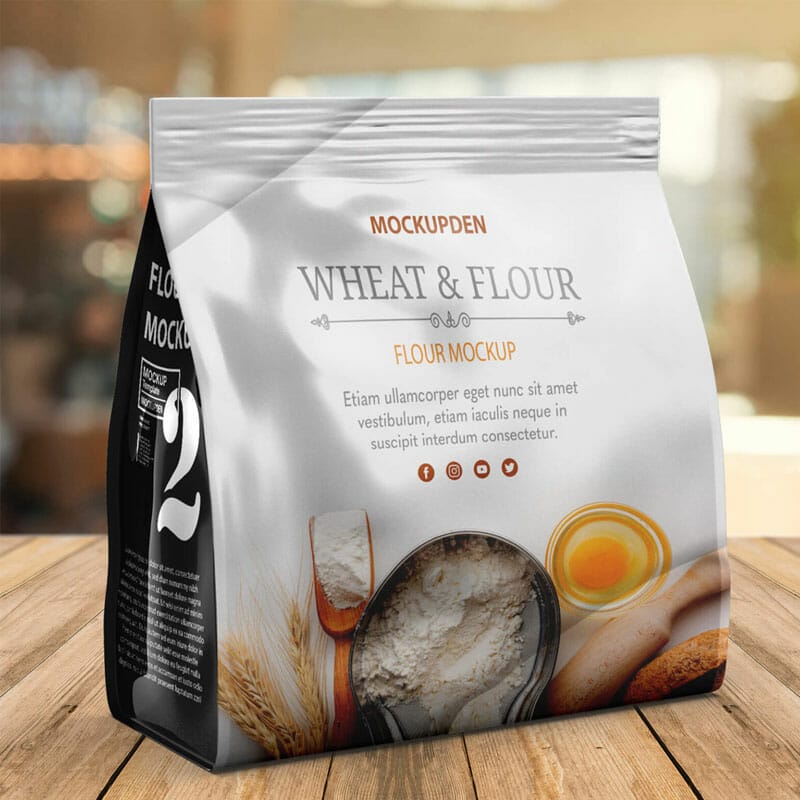 Free Flour Packaging Mockup PSD Template » CSS Author