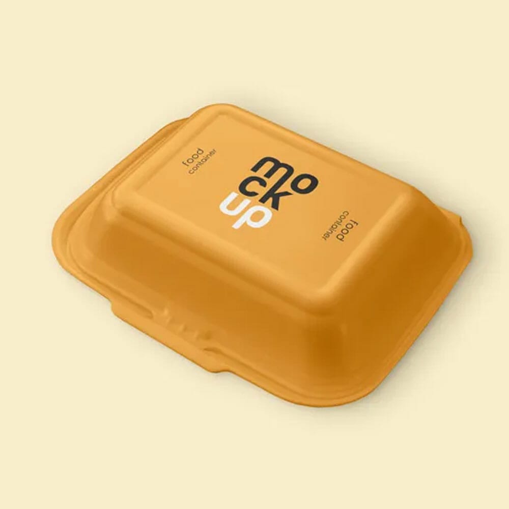Free Food Container Mockup PSD