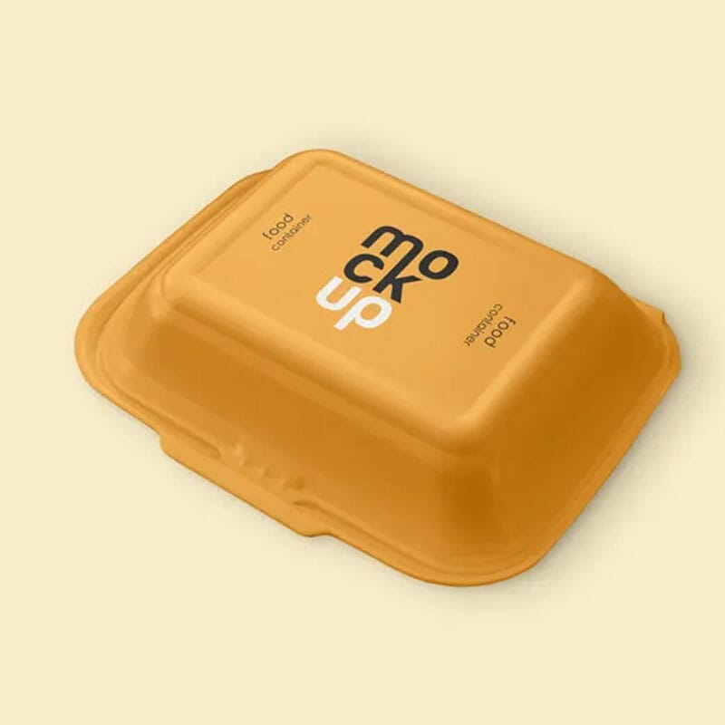 Free Food Container Mockup PSD