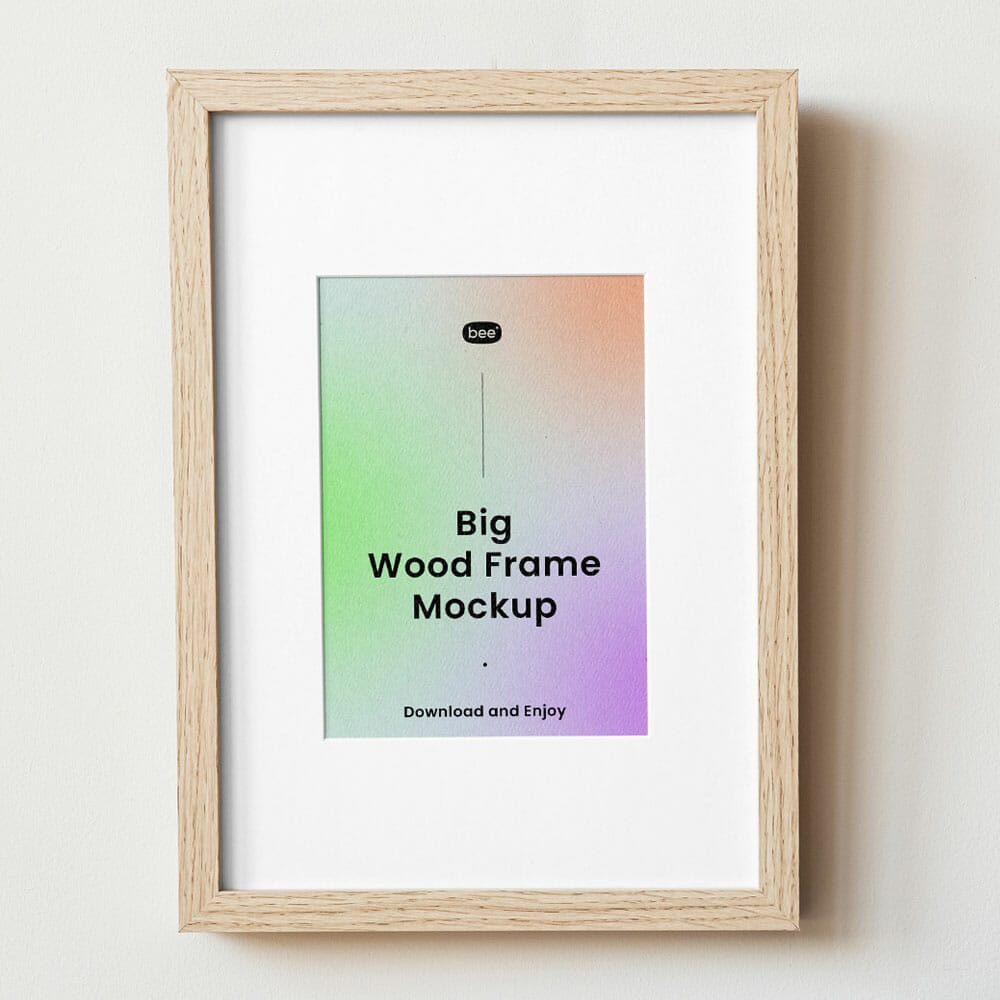 Free Frame With Books Mockup PSD