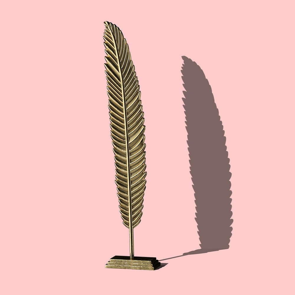 Free Front View Decorative Golden Twig PSD