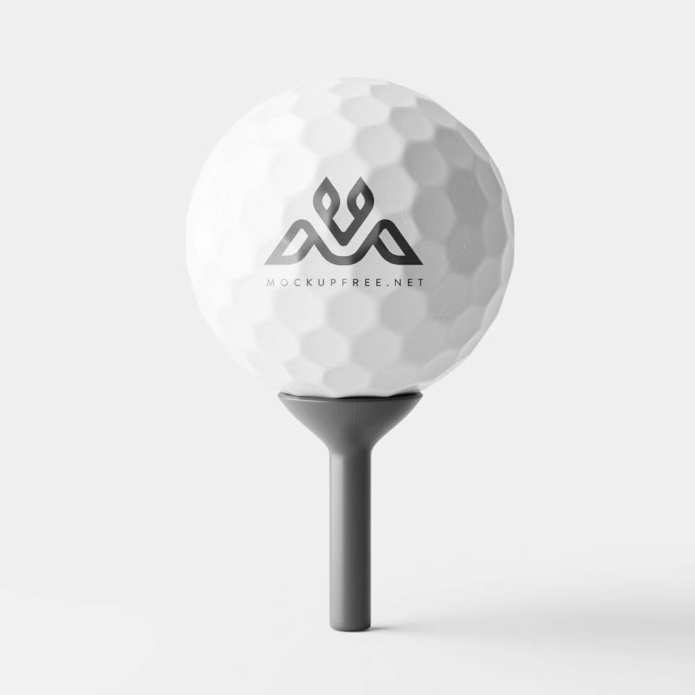 Free Golf Ball Mockup PSD