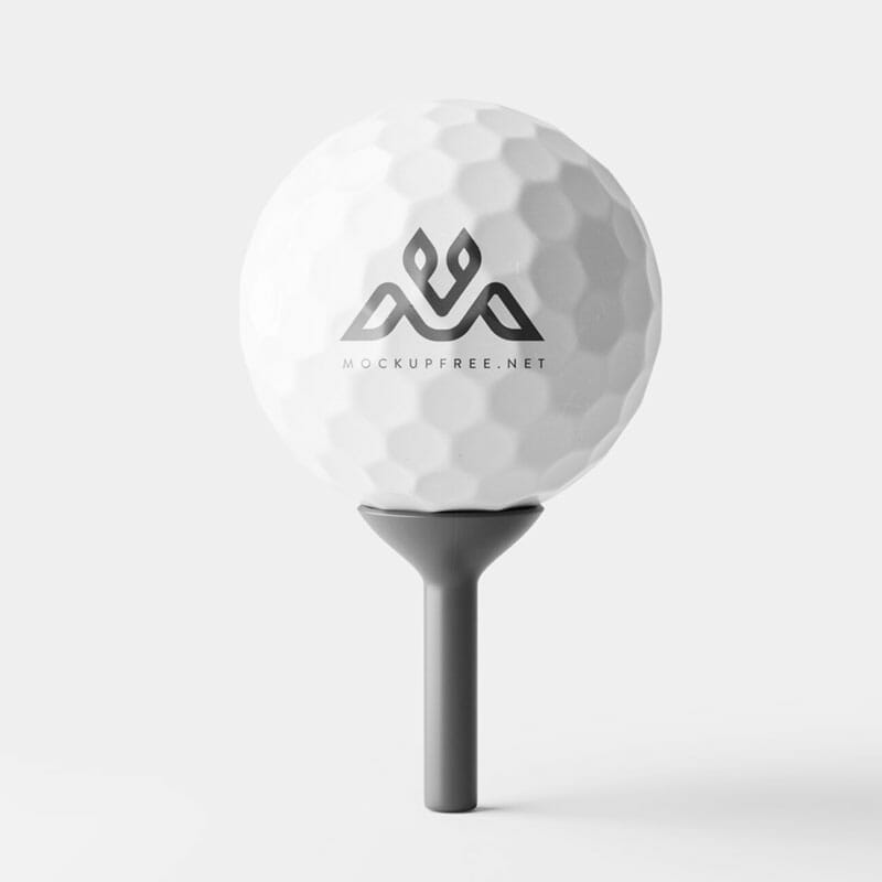 Free Golf Ball Mockup PSD