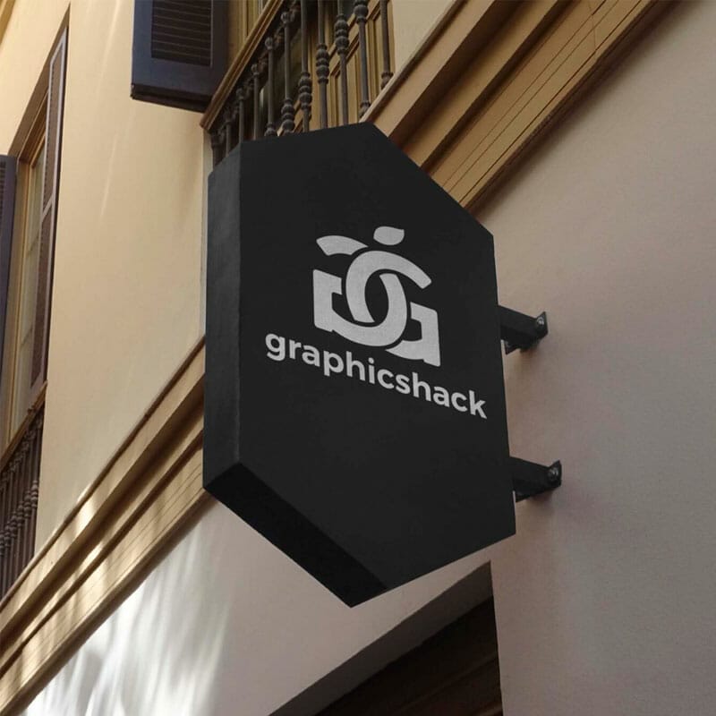 Free Hanging Sign Mockup PSD Template