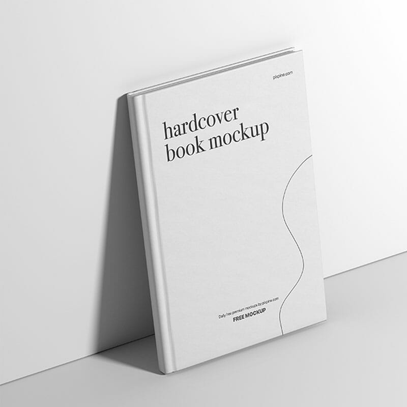 Free Hardcover Book PSD Mockup