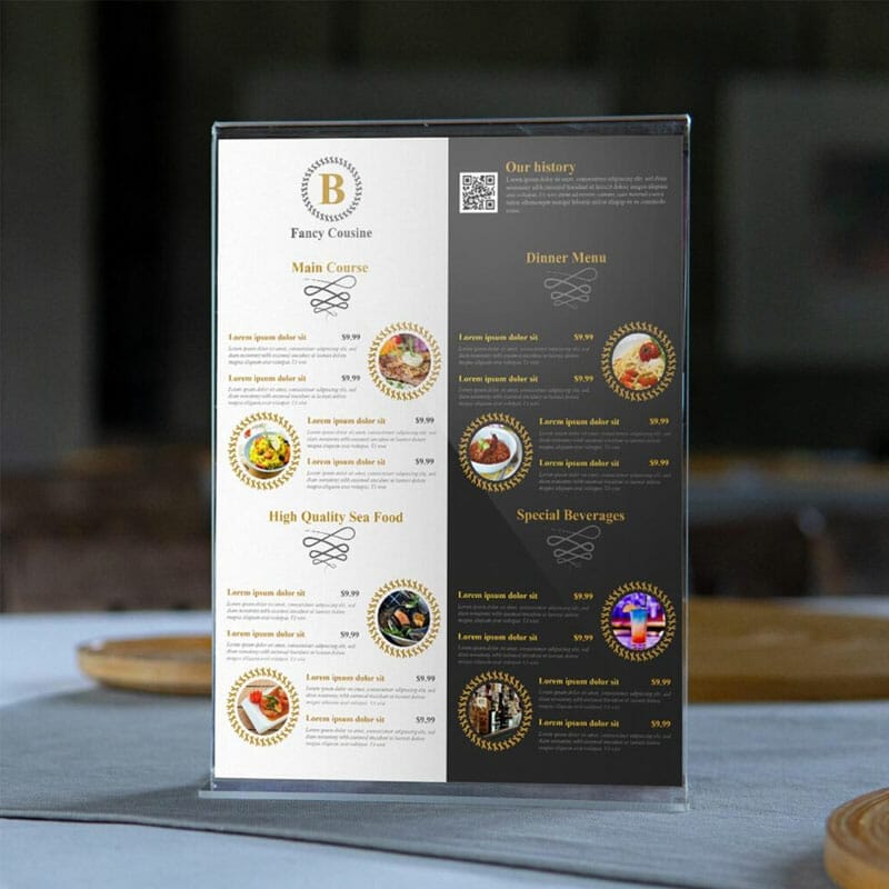 Free Horizontal Menu Mockup PSD Template