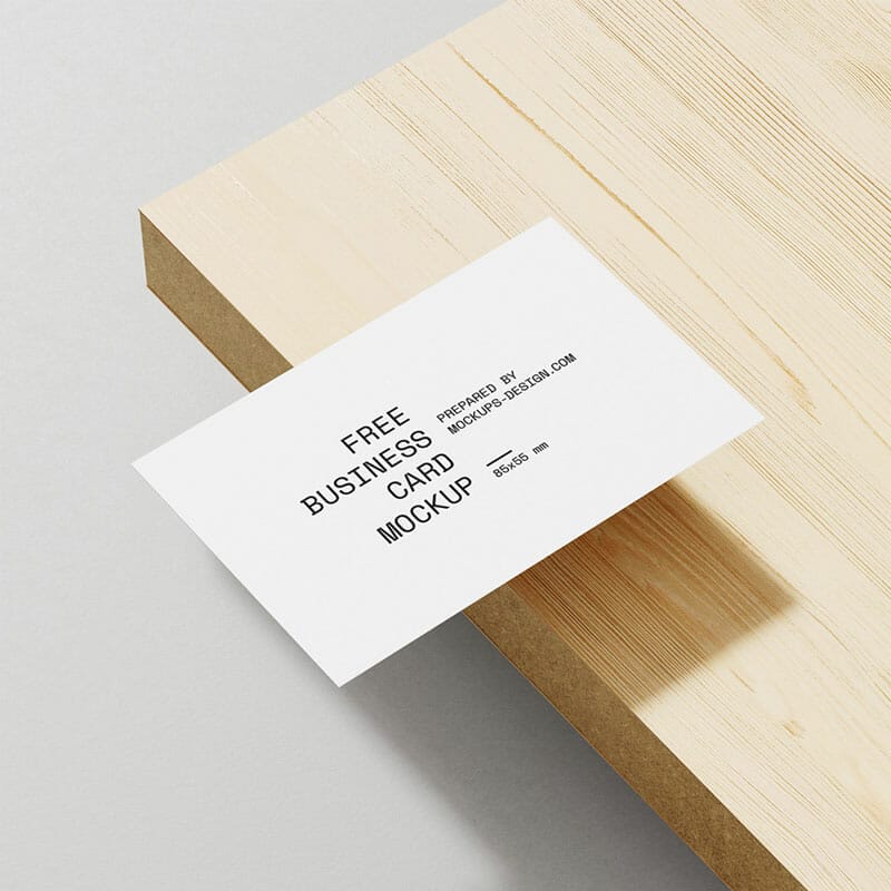 Free Minimal Business Card Mockup PSD