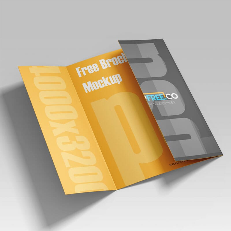 Free PSD Brochure Mockup Template