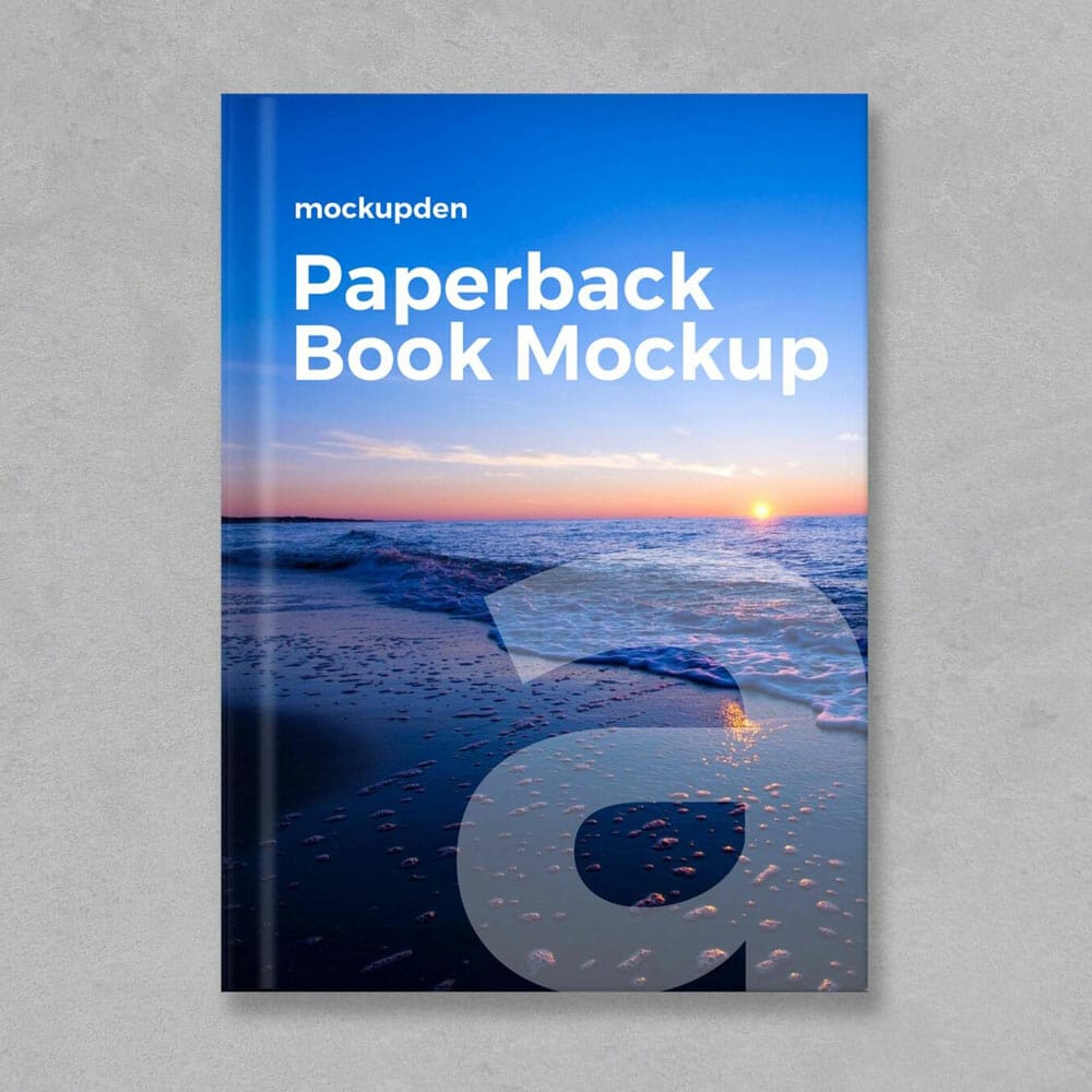 Free Paperback Book Mockup PSD Template