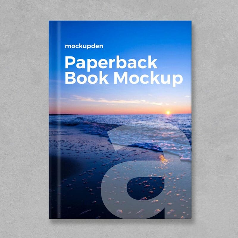 paperback book mockup template