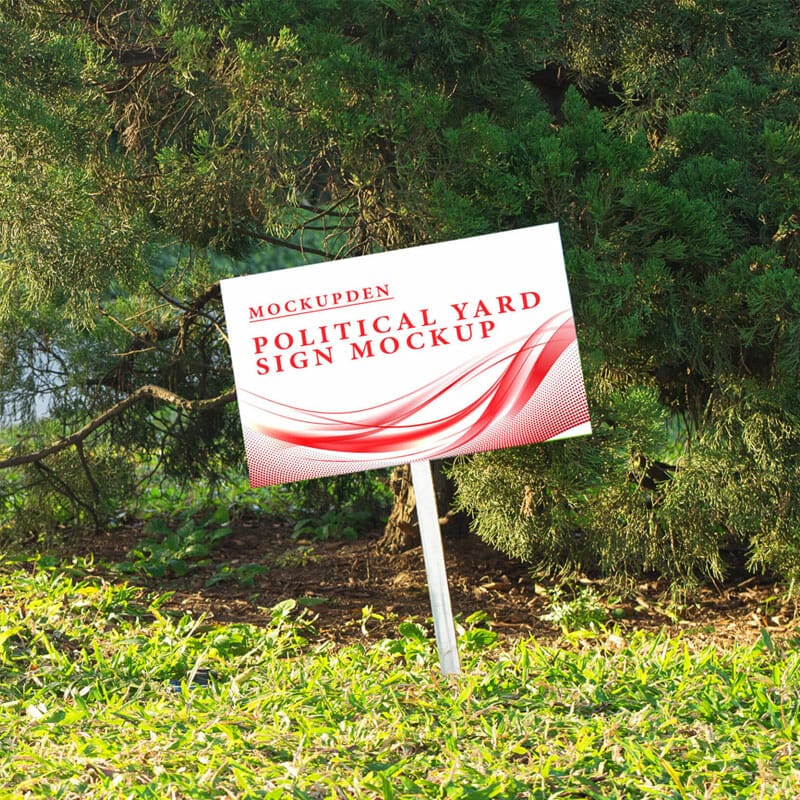 Free Political Yard Sign Mockup PSD Template » CSS Author