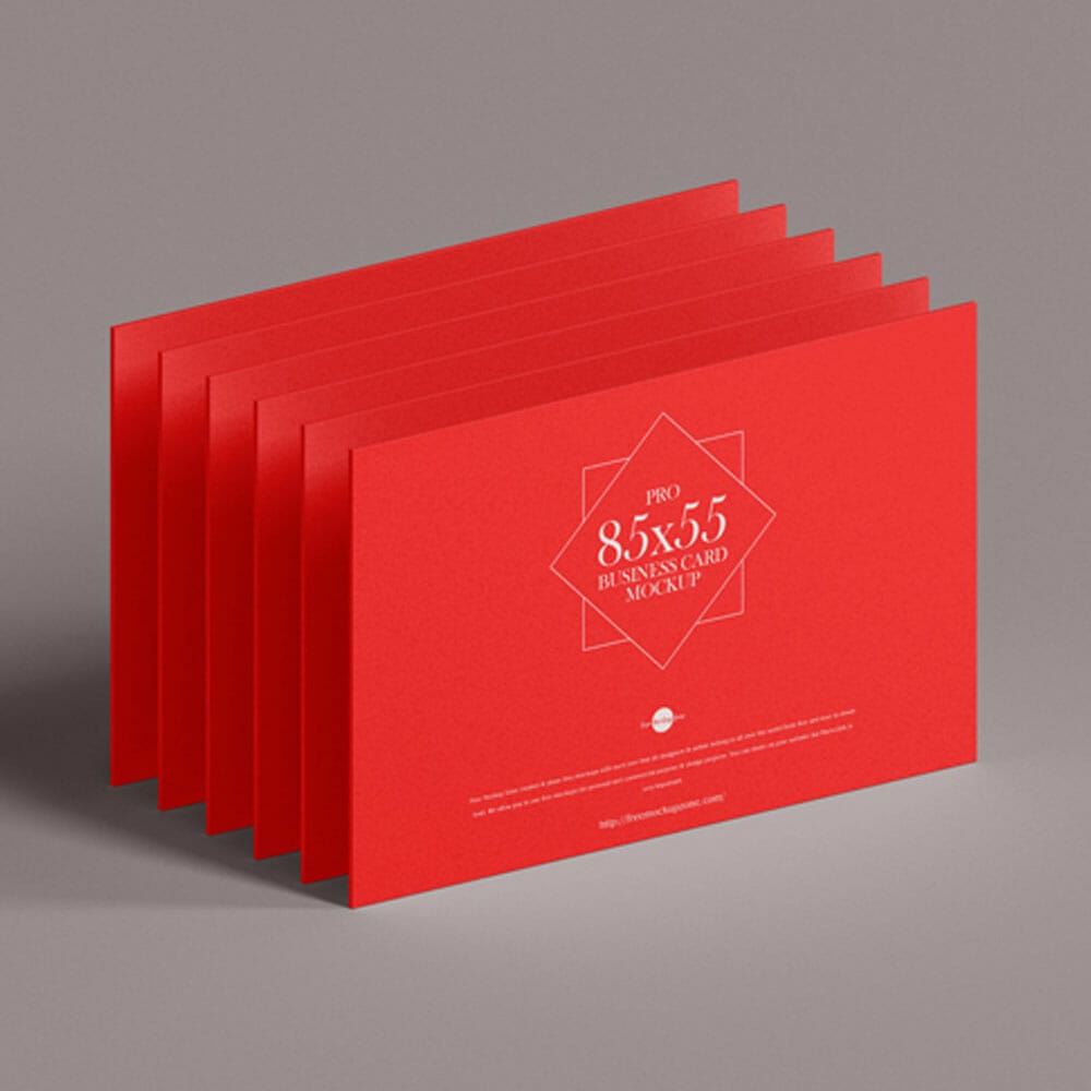 Free Pro 85×55 mm Business Card Mockup