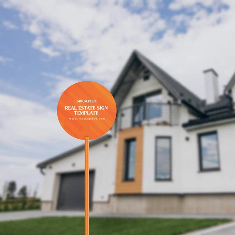 Free Real Estate Sign PSD Template