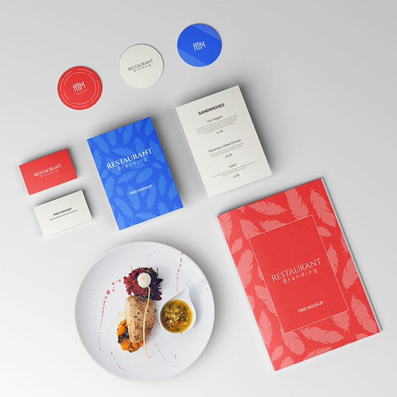 Free Restaurant Branding Mockup PSD