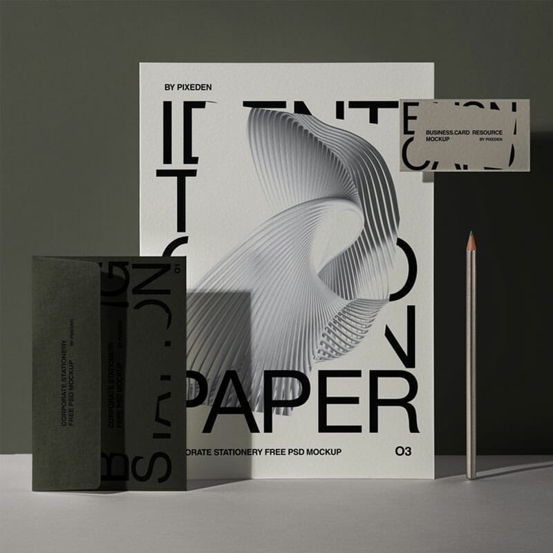 Free Stationery PSD Corporate Mockup Set » CSS Author