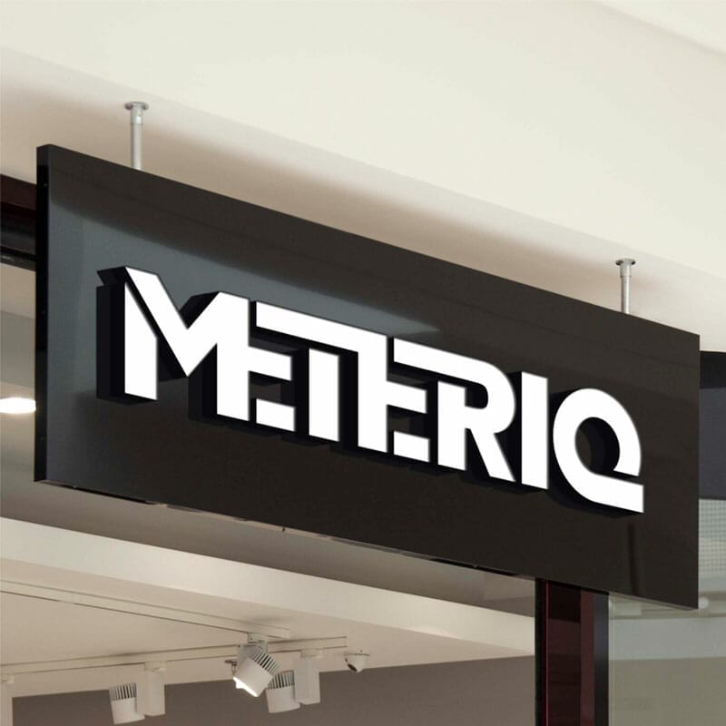 Free Storefront Sign Mockup PSD Template