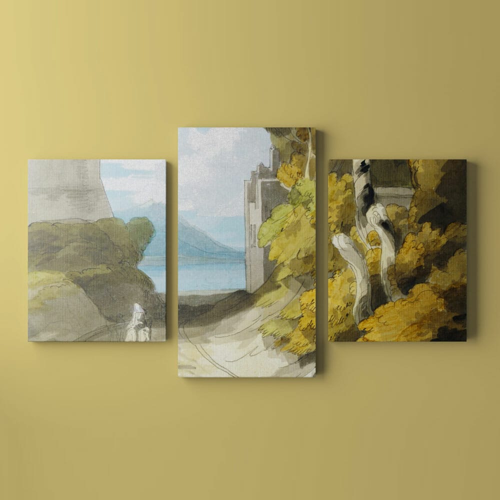 Free Three Piece Canvas Mockups PSD