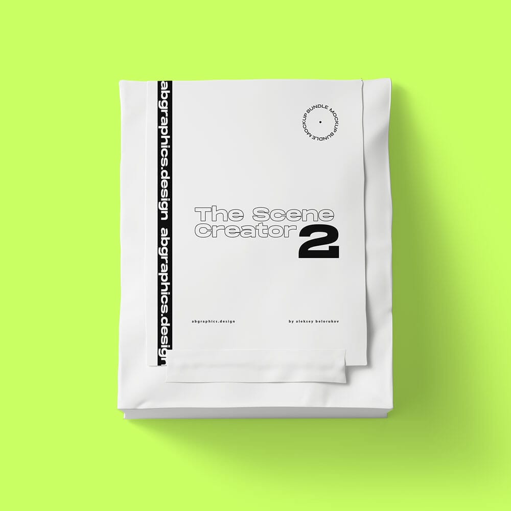 Free Top View Paper Bag Mockup PSD