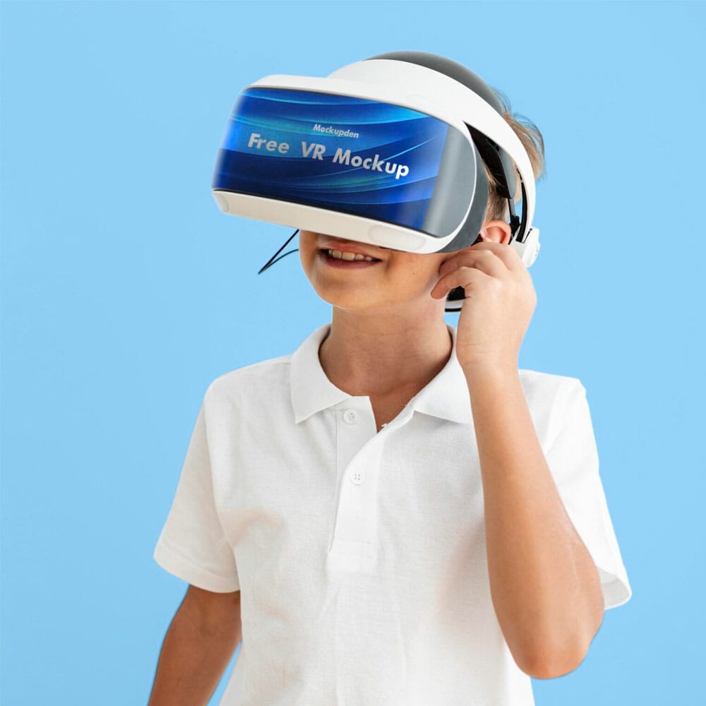 Free VR Mockup PSD Template