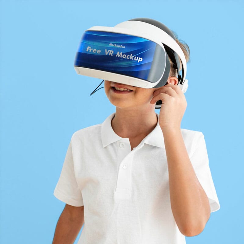 Free VR Mockup PSD Template