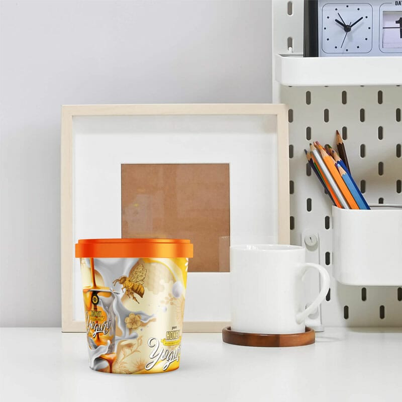 Free Yogurt Packaging Mockup PSD Template