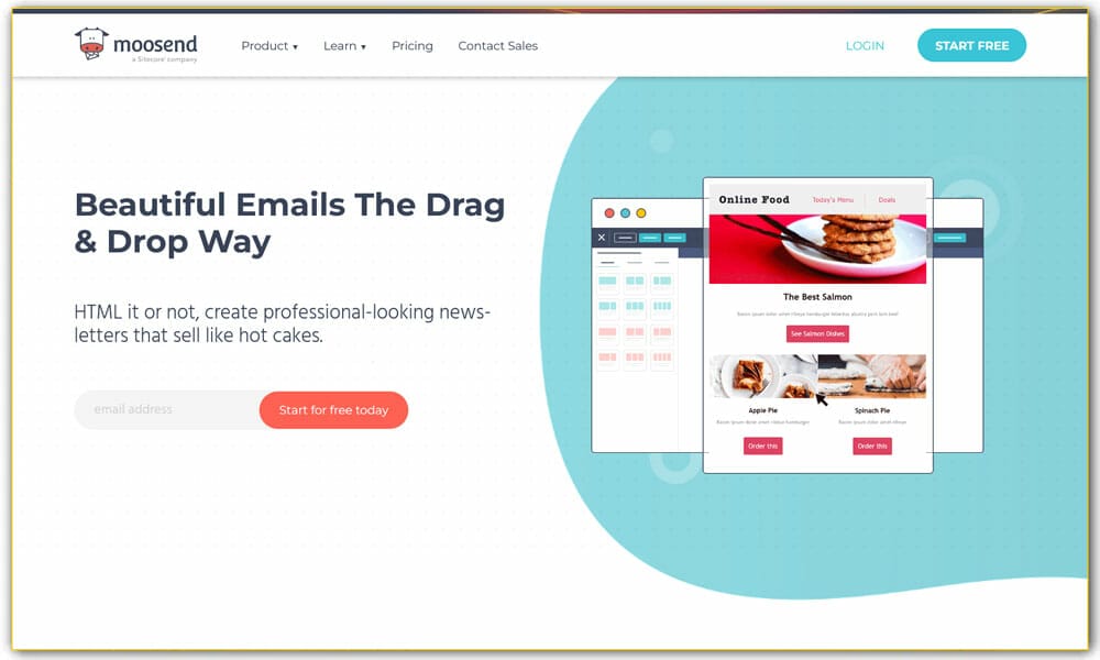 Moosend’s Drag & Drop Email Editor