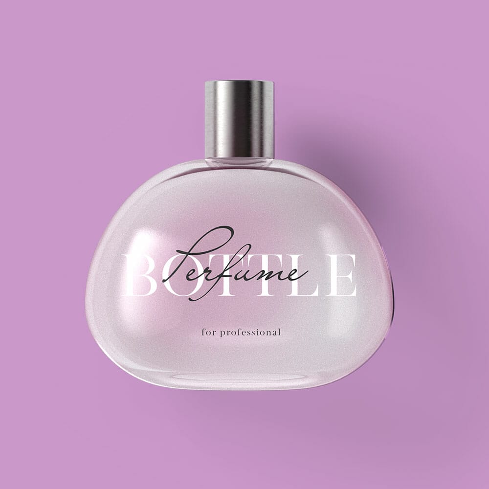 Top View Free Perfume Mockup PSD