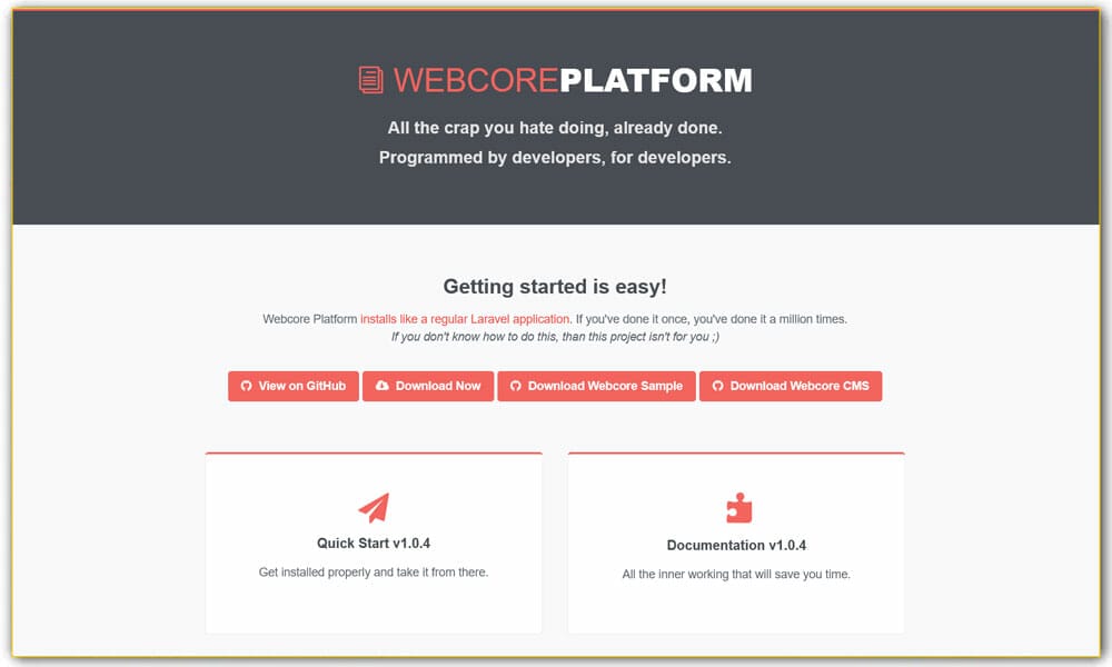 Webcore Platform