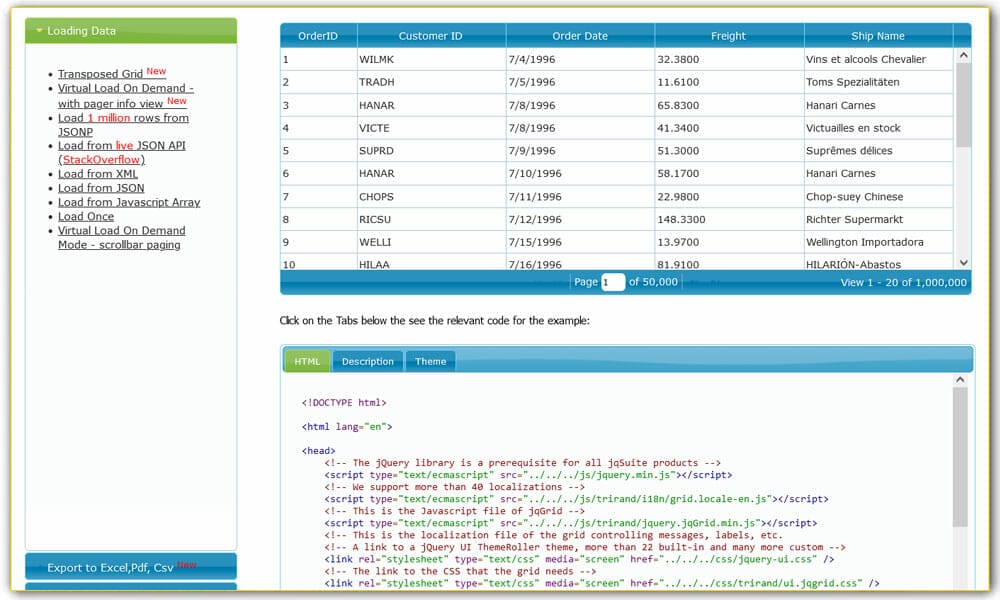 50+ Best JQuery Grid Plugins » CSS Author