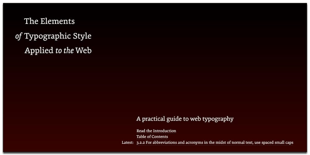 A Practical Guide to Web Typography