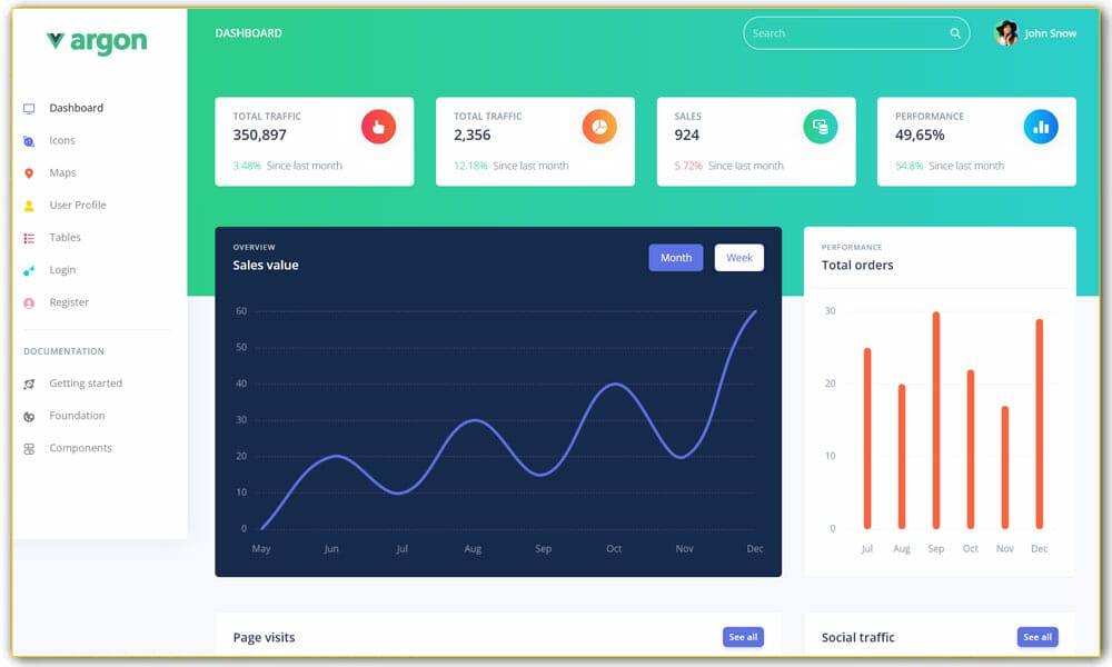 20+ Best Free VueJS Admin Templates 16