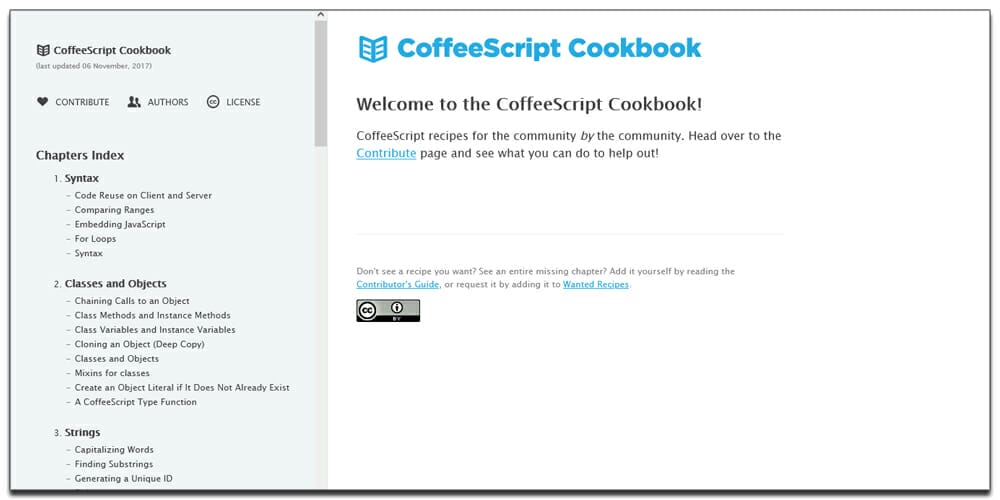 Best Free JavaScript Books 23 CoffeeScript Cookbook